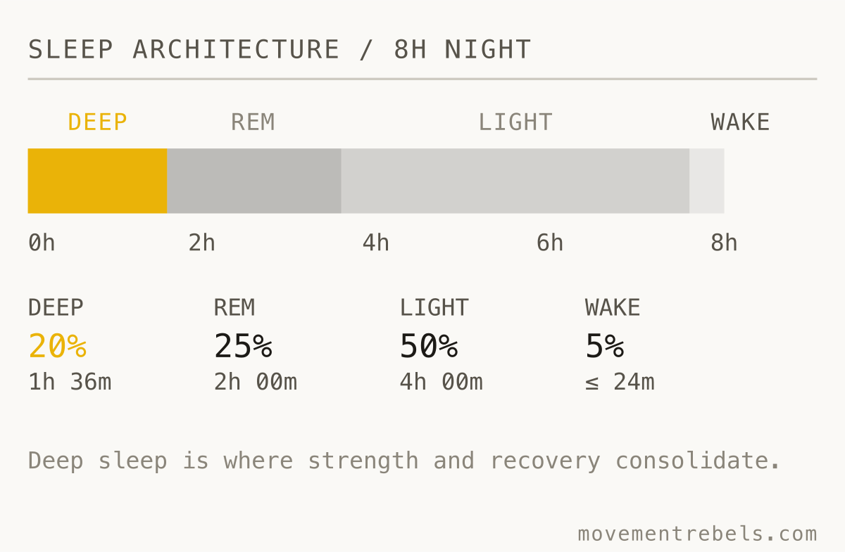 Target sleep stages across an 8-hour night