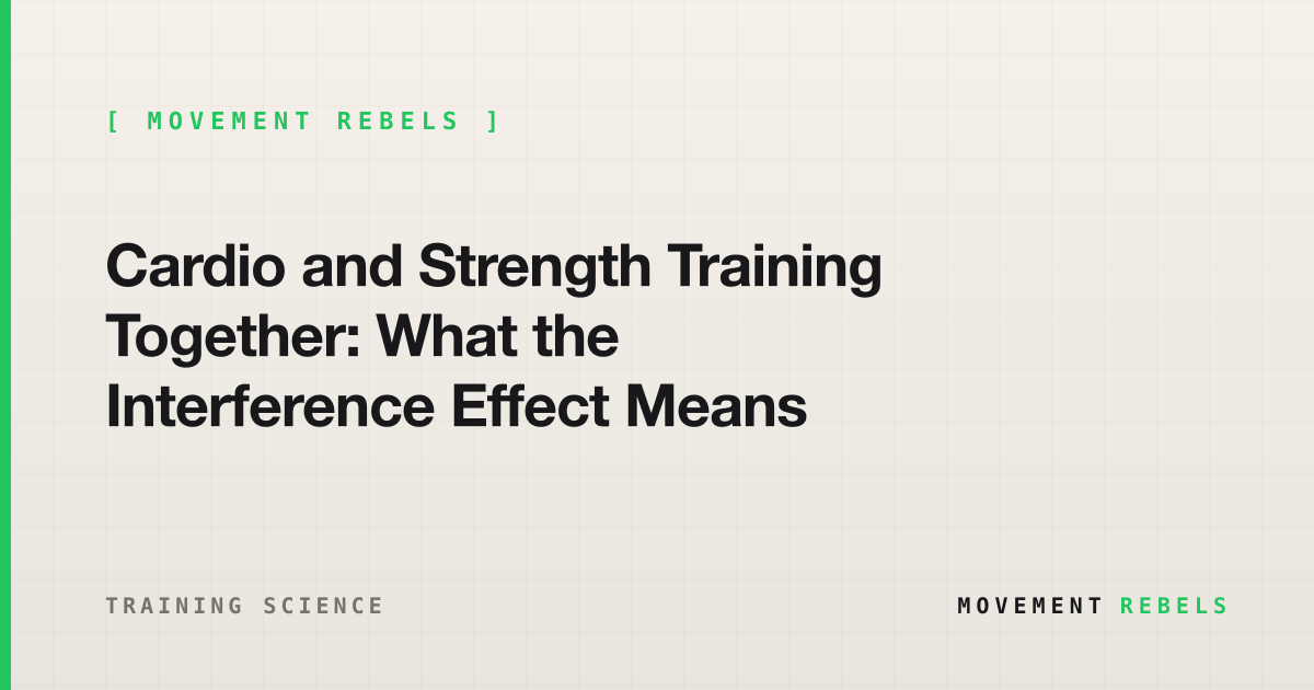 Cardio and Strength Training Together: What the Interference Effect Means | Movement Rebels guide