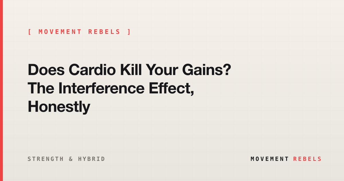 Does Cardio Kill Your Gains? The Interference Effect, Honestly | Movement Rebels guide