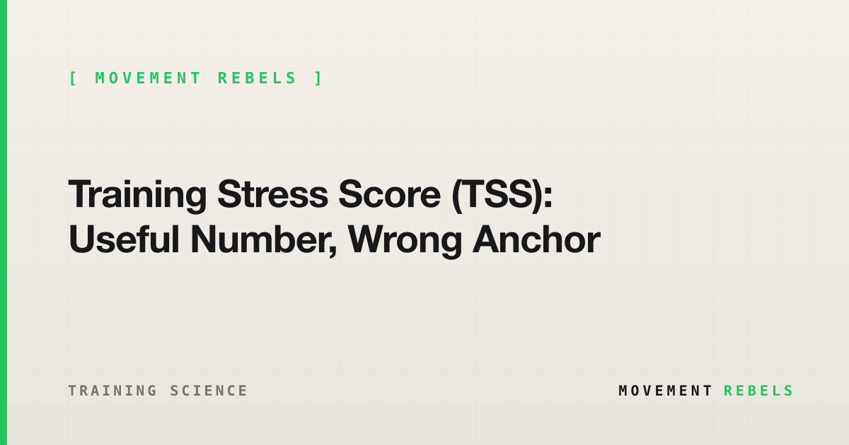 Training Stress Score (TSS): Useful Number, Wrong Anchor | Movement Rebels guide